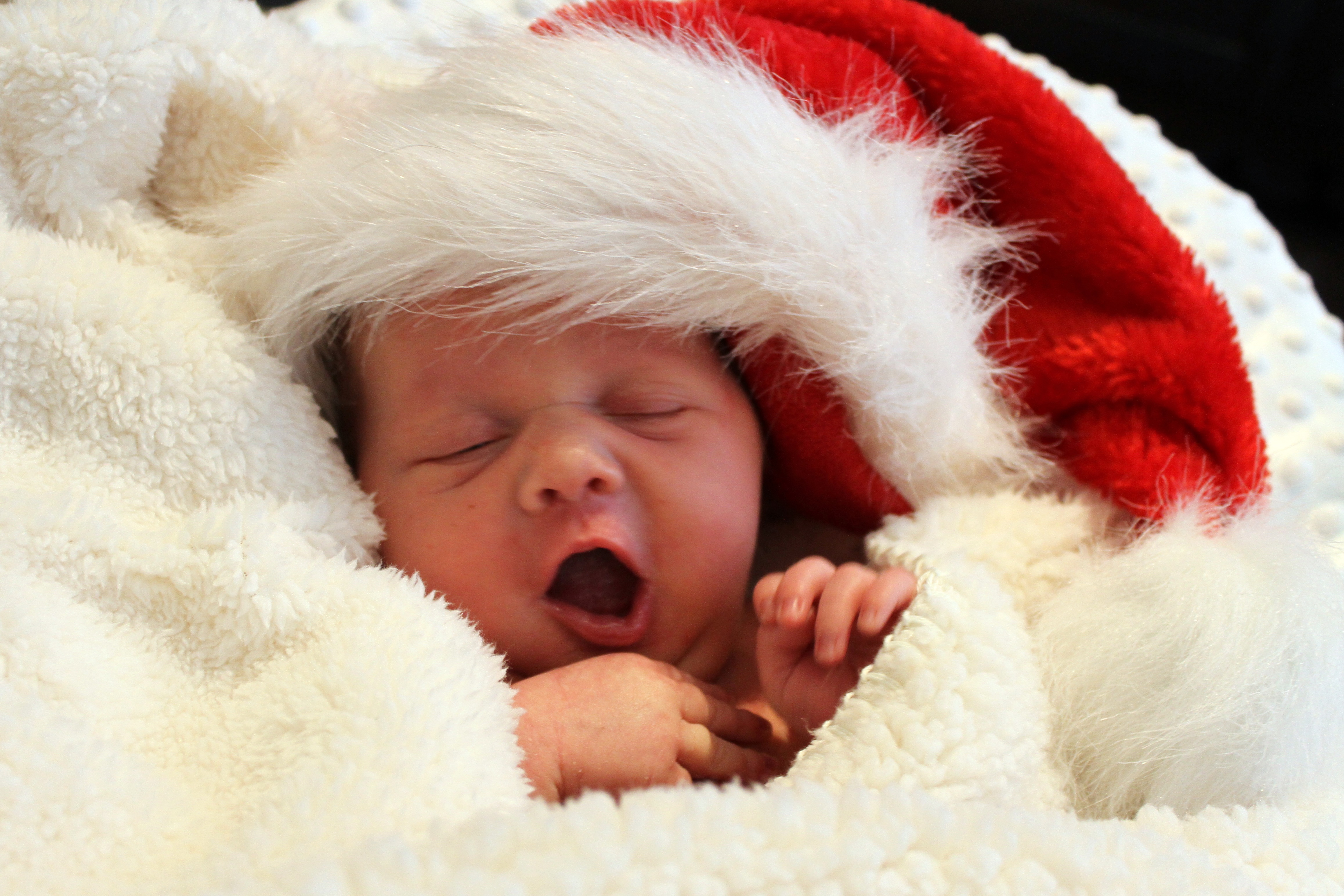 Baby in a Santa Hat