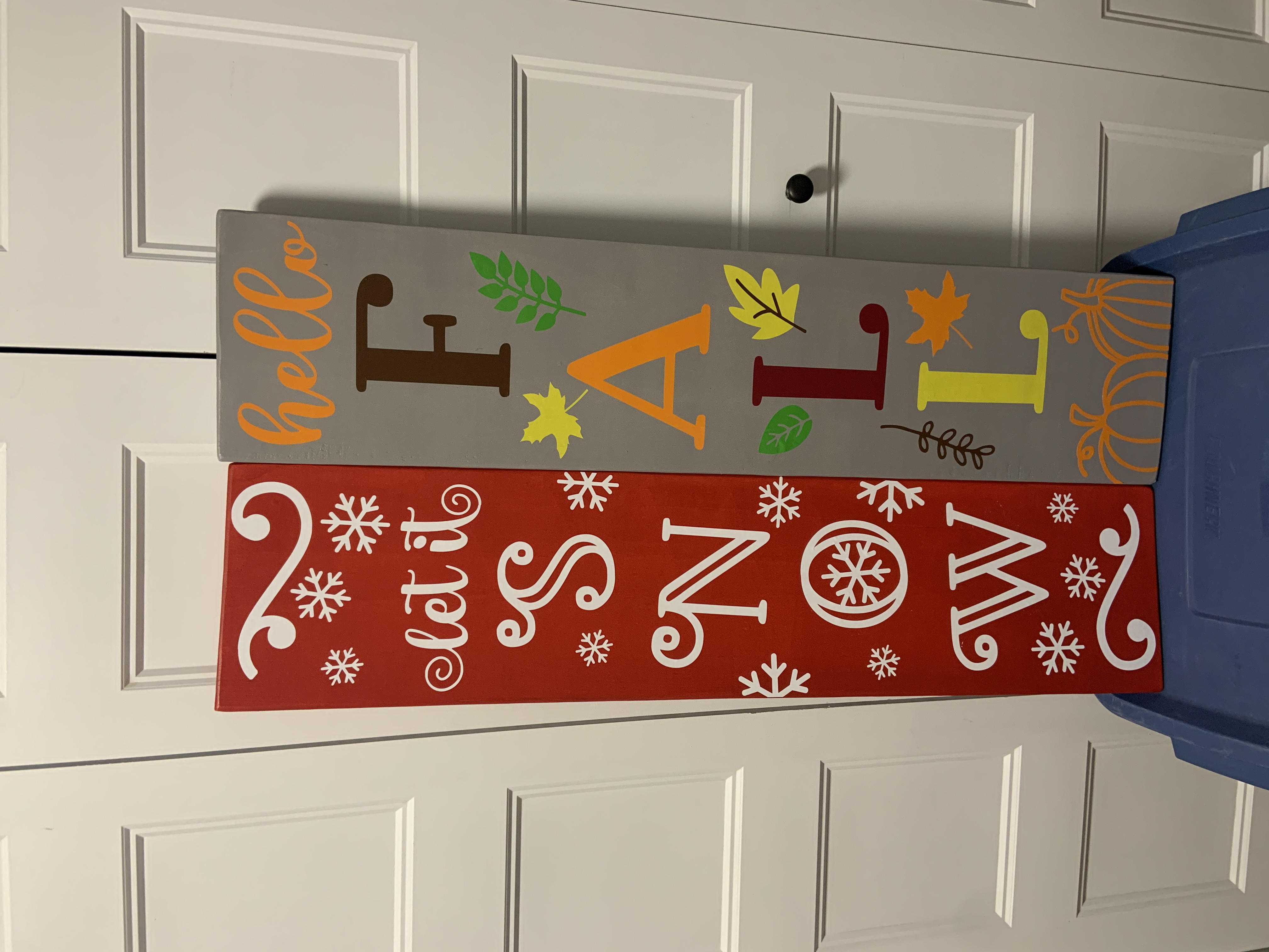 Fall and Winter signs I made